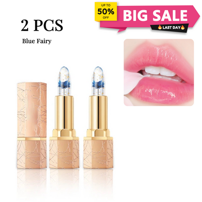 🔥LAST DAY - BUY 1 GET 1 FREE JUST $10.99 EACH👄Crystal Flower Temperature Color Change Jelly Lipstick