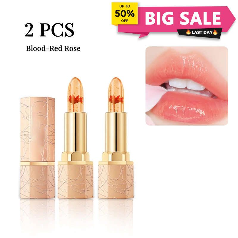 🔥LAST DAY - BUY 1 GET 1 FREE JUST $10.99 EACH👄Crystal Flower Temperature Color Change Jelly Lipstick