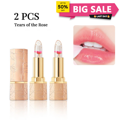🔥LAST DAY - BUY 1 GET 1 FREE JUST $10.99 EACH👄Crystal Flower Temperature Color Change Jelly Lipstick