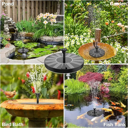 🔥SUMMER SALE BUY 1 GET 1 FREE JUST $24.99 EACH ⛲ Solar Garden Fountain Pump