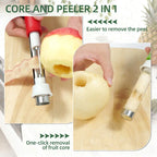🔥Last Day Buy 1 Get 1 🔥  2-in-1 Stainless Steel Apple Corer and Peeler (Easy to Clean) 🔪 🍎