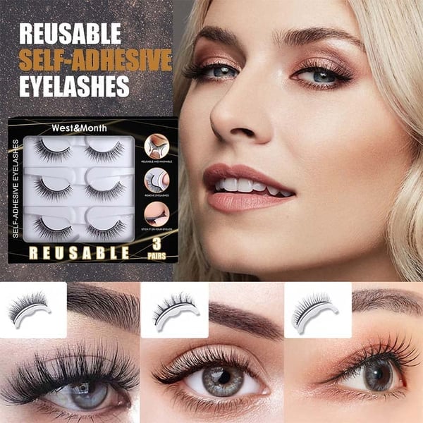 🔥LAST DAY - BUY 1 GET 1 FREE JUST $9.99EACH🔥🎉Reusable Adhesive Eyelashes