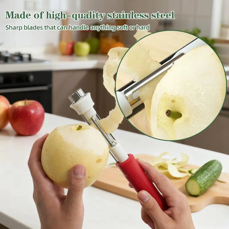 🔥Last Day Buy 1 Get 1 🔥  2-in-1 Stainless Steel Apple Corer and Peeler (Easy to Clean) 🔪 🍎