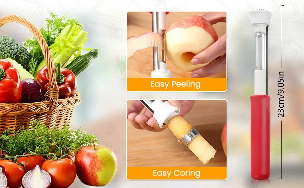 Apple corer peeler size and use