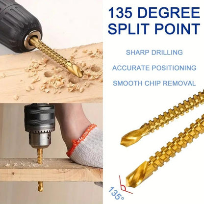 🔥Last Day Buy 1 get 1 free-49% off🔥Titanium-Coated Drill Bit Set🔧