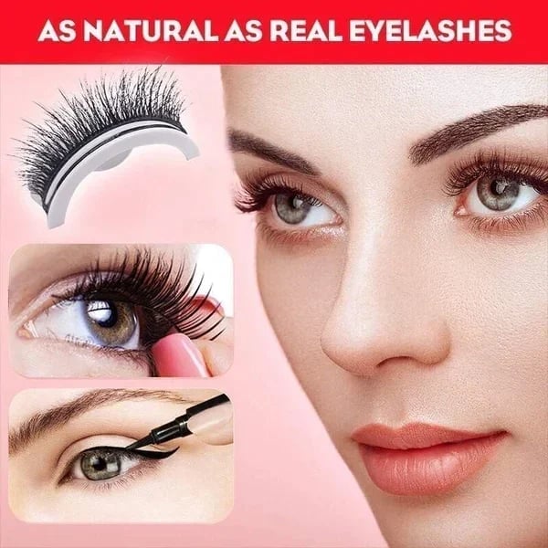 🔥LAST DAY - BUY 1 GET 1 FREE JUST $9.99EACH🔥🎉Reusable Adhesive Eyelashes