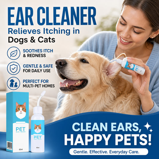 🔥Last Day Buy 2 Get 1🔥Pet Ear Cleanser—Relieves Itchy Ears in Cats and Dogs🐶🐱