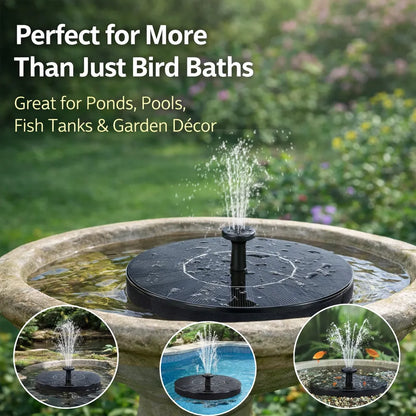 🔥SUMMER SALE BUY 1 GET 1 FREE JUST $24.99 EACH ⛲ Solar Garden Fountain Pump