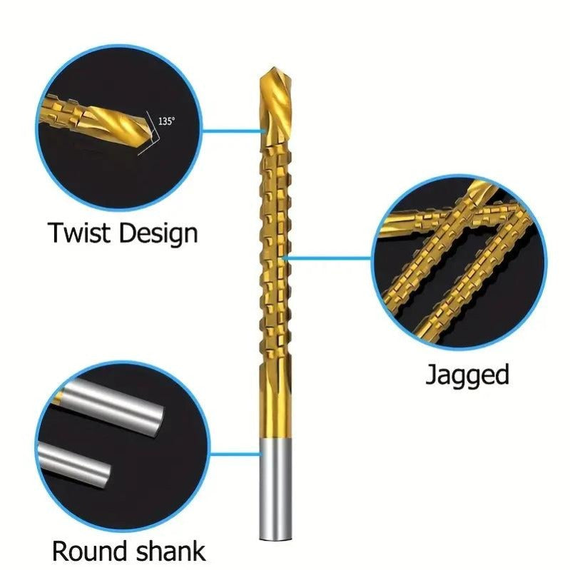 🔥Last Day Buy 1 get 1 free-49% off🔥Titanium-Coated Drill Bit Set🔧