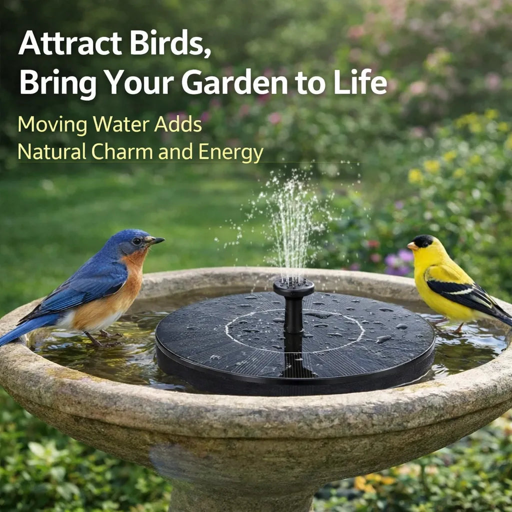 🔥SUMMER SALE BUY 1 GET 1 FREE JUST $24.99 EACH ⛲ Solar Garden Fountain Pump