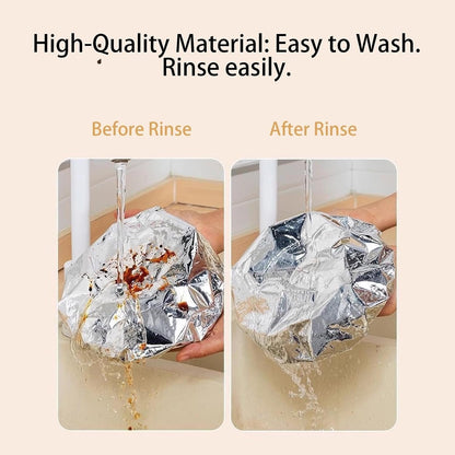 🔥Last Day Buy 1 get 1 free🎁 Reusable Heat-Locking Aluminum Foil Food Cover🍲