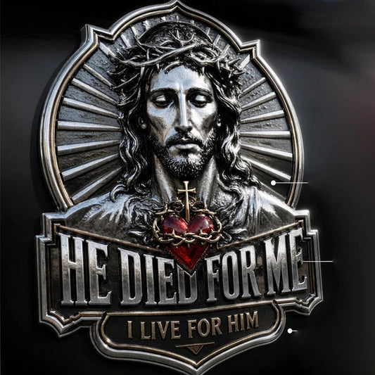 🔥Last Day Buy 1 Get 1 🔥Jesus “He Died For Me” Commemorative Pin💝