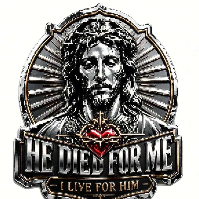 🔥Last Day Buy 1 Get 1 🔥Jesus “He Died For Me” Commemorative Pin💝