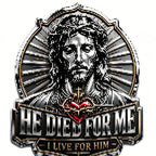 🔥Last Day Buy 1 Get 1 🔥Jesus “He Died For Me” Commemorative Pin💝