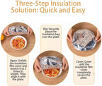 🔥Last Day Buy 1 get 1 free🎁 Reusable Heat-Locking Aluminum Foil Food Cover🍲