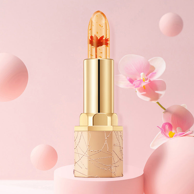 🔥LAST DAY - BUY 1 GET 1 FREE JUST $10.99 EACH👄Crystal Flower Temperature Color Change Jelly Lipstick