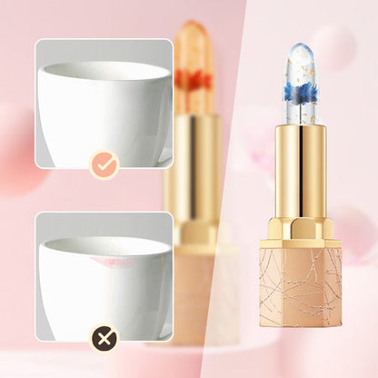 🔥LAST DAY - BUY 1 GET 1 FREE JUST $10.99 EACH👄Crystal Flower Temperature Color Change Jelly Lipstick