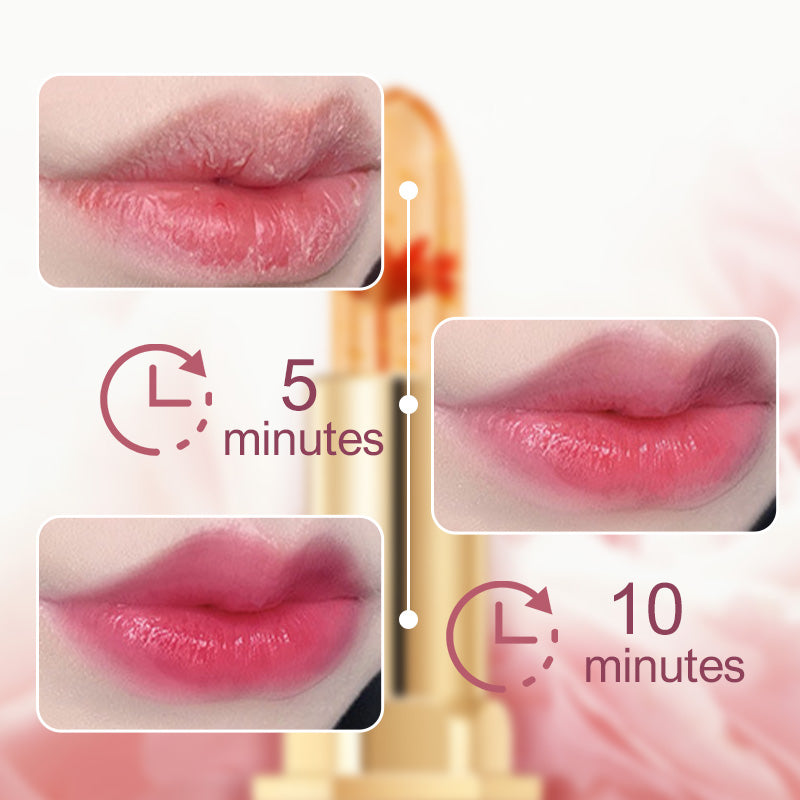 🔥LAST DAY - BUY 1 GET 1 FREE JUST $10.99 EACH👄Crystal Flower Temperature Color Change Jelly Lipstick
